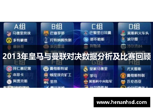 2013年皇马与曼联对决数据分析及比赛回顾